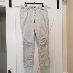 PILCRO & The Letterpress by Anthropologie Mid Rise Skinny Striped Pants, Size 29